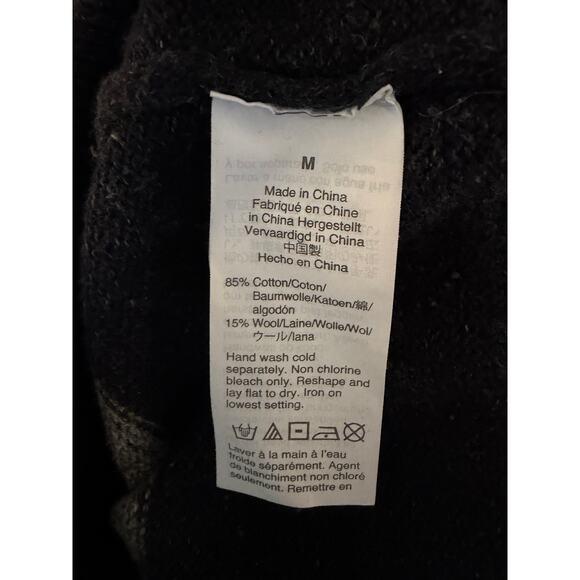 J.Crew Colorblock Sweater Medium Brown Cream Gray Navy Wool Blend Pullover - Picture 5 of 7